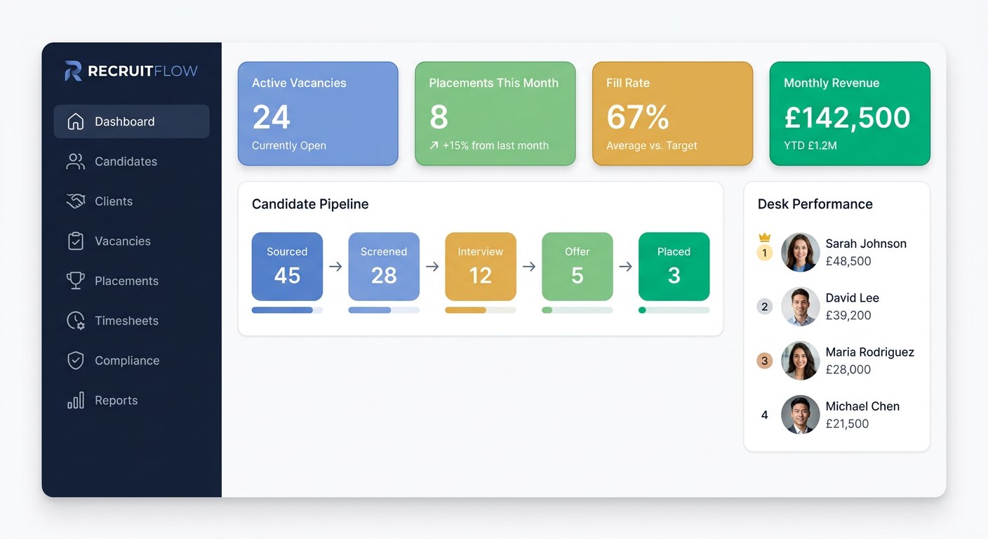 Recruitment Agency Dashboard